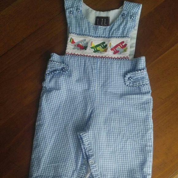 airplane smocked outfit